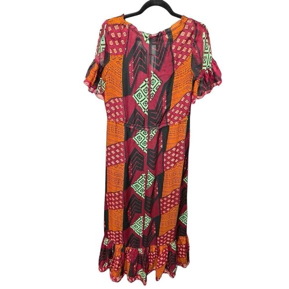 Diane von FurstenbergβSilk Patchwork Maxi Dress - Size 4 (US) - Picture 7 of 16
